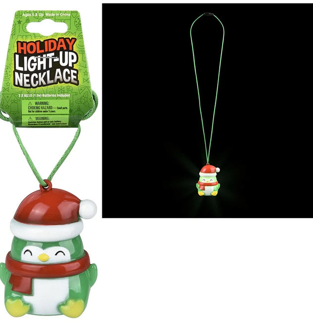 Light-Up Penguin Necklace For Kids In Bulk