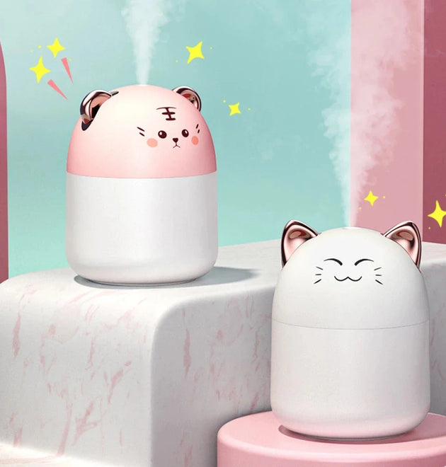 Kawaii USB Air Humidifier & Diffuser with Night Light