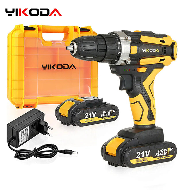 Cordless Drill - 21V Rechargeable Electric