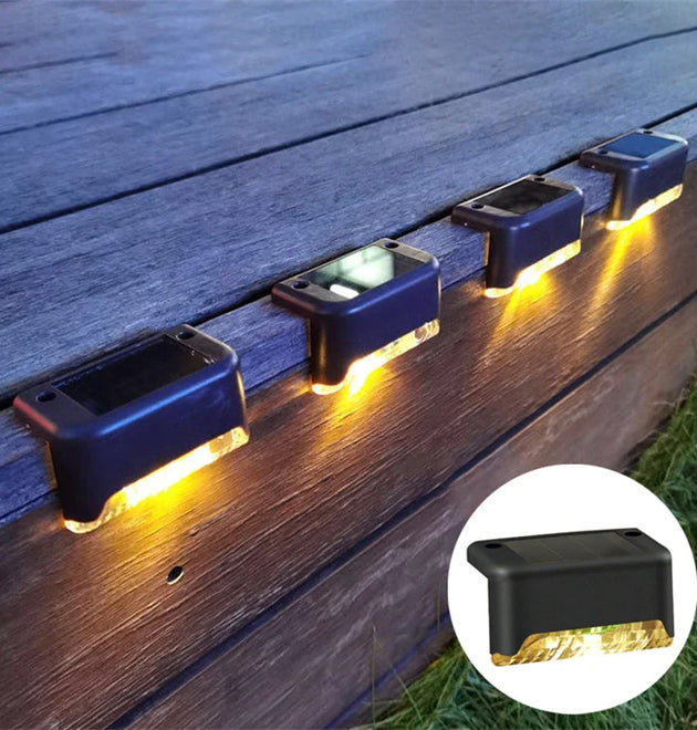Waterproof Solar Step Lights - 16 Pack