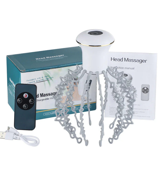 Wireless Electric Head Massager - 12 Claws